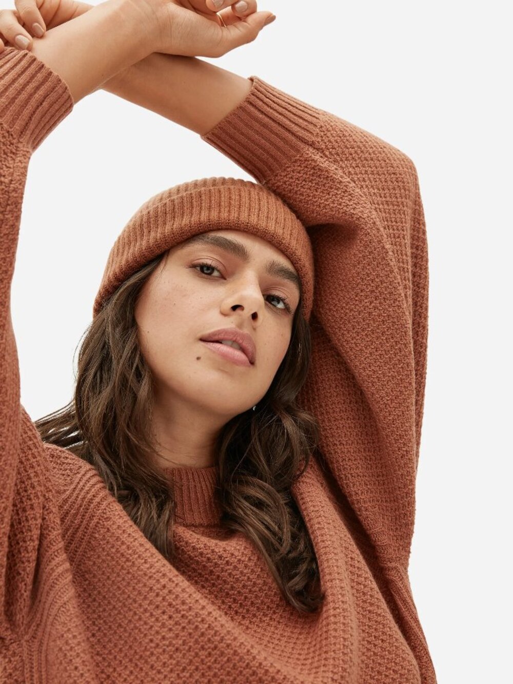 Everlane - The Recashmere Stroopwafel Crew | Faded Sienna Terra Cotta | Size XS